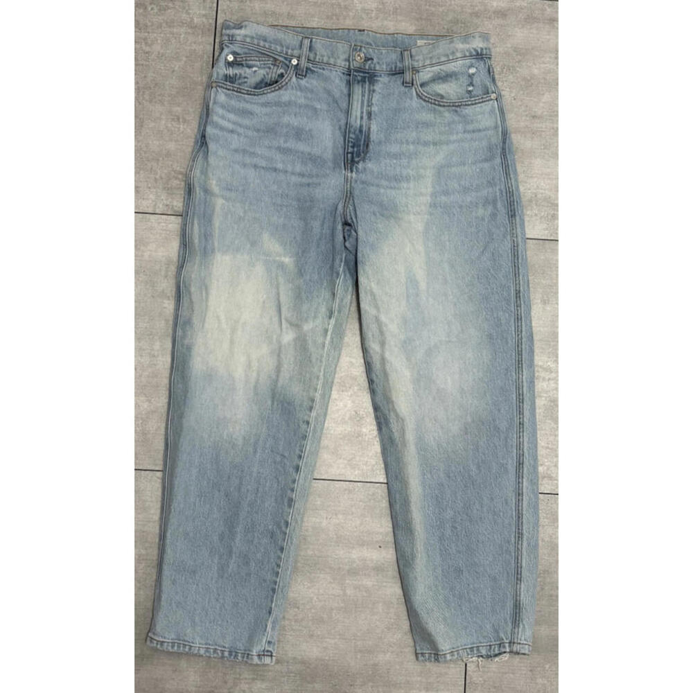 AYR The Knockout Barrel Leg Denim Jeans Women's Size 31 Blue